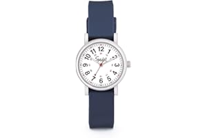 Speidel Petite Scrub Watch™ for Nurse, Doctors, Medical Professionals and Students – Men, Women, Unisex, Easy Read Dial, Military Time with Second Hand, Silicone Band, Water Resistant