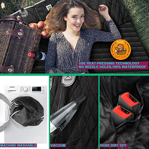 BRONZEMAN Dog Hammock for Back Seat - Nonslip Car Seat Covers for Middle Seat Armrest | See-Through Mesh Protector Covers,Tasteless, 100% Waterproof | Strong & Durable, Multiuse, Fits All Cars - Thumbnail 6
