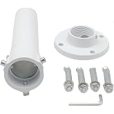 V-Fiabilidad 10" 25cm CCTV Security Camera Ceiling Mount Bracket, Surveillance Ceiling Mounting Bracket Aluminum Alloy Compatible with Hik Dahua High-Speed CCTV PTZ Dome Cameras