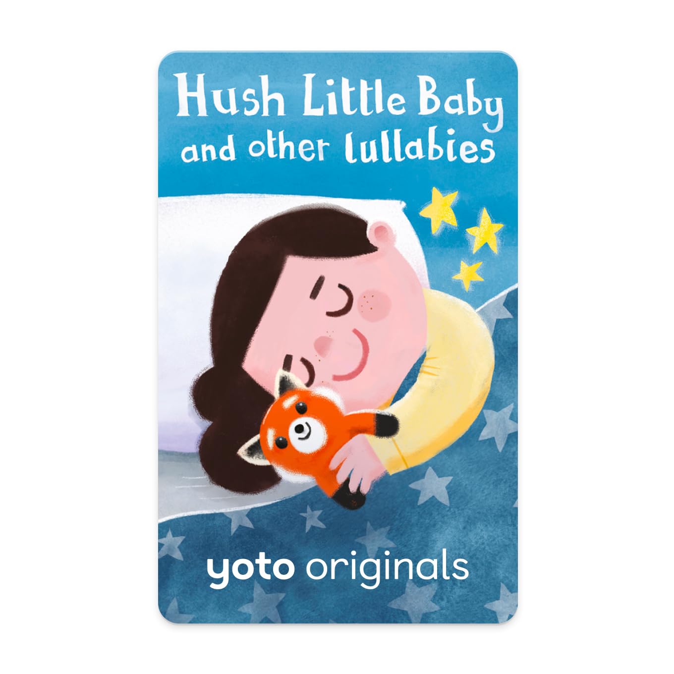 Yoto Hush Little Baby and Other Lullabies - Kids Audio Card for Use with Player & Mini All–in–1 Audio Player, Screen–Free Listening with Fun Festive Music for Playtime Travel & Parties, All Ages