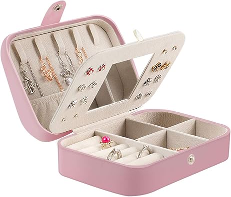 APERIL Caja Joyero Pequeña (Pink): Amazon.es: Joyería