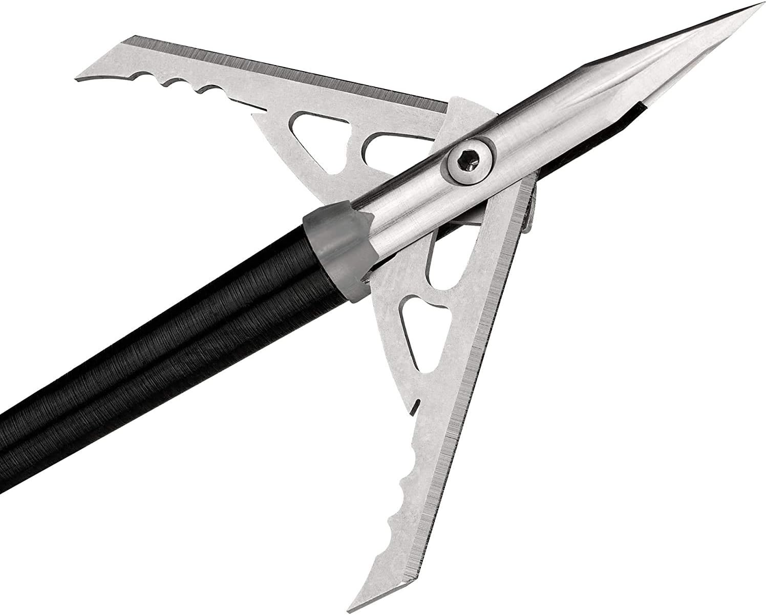Rage Hypodermic Trypan Titanium Broadhead 100 Grain 2" Cut - 3 Pack : Sports & Outdoors