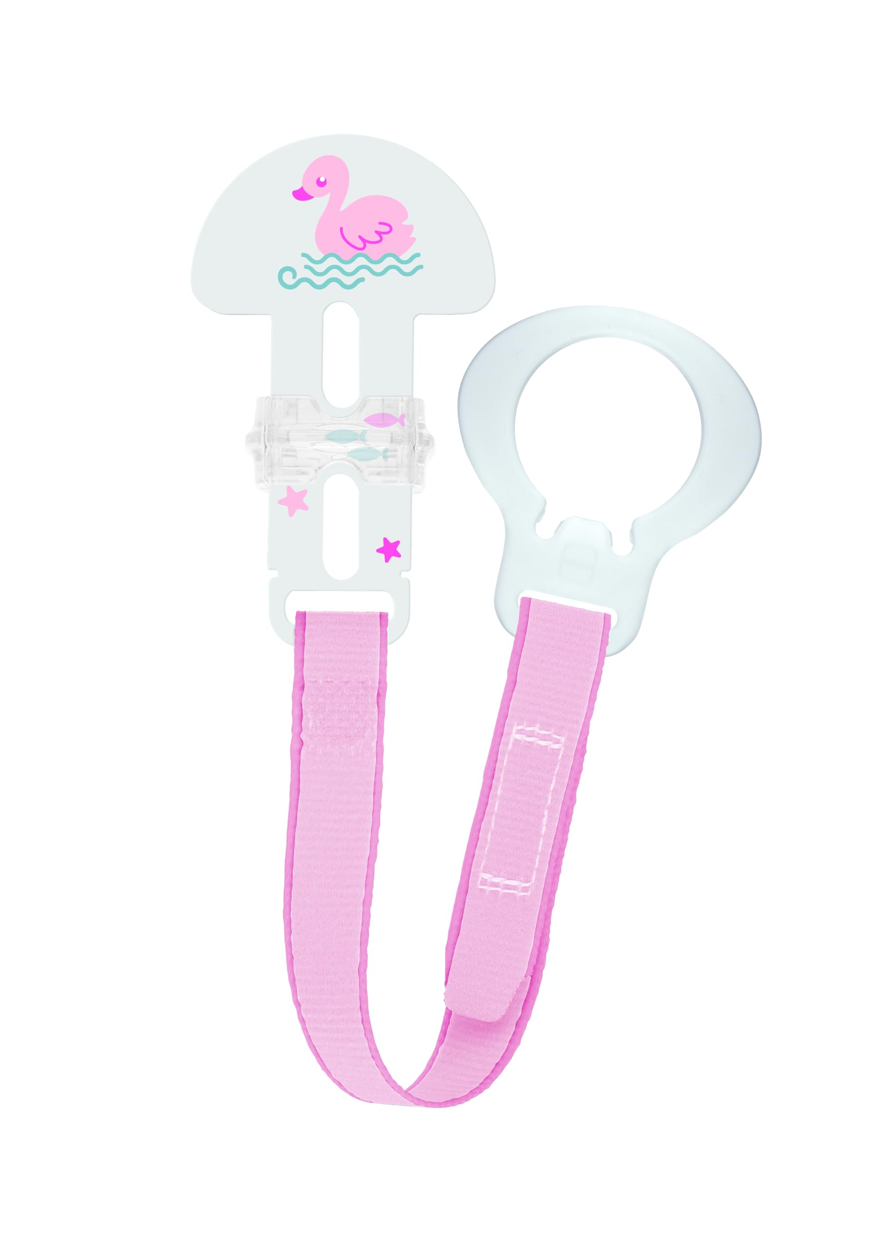 MAM Clip & Cover, Dummy Chain - Pink