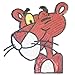 Extra Large Sequins Pink Panther Iron On Applique Patch