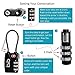 Small Combination Padlock - Travel TSA Lock - Cable Luggage Lock for Bag, Suitcase, Backpack (4Pack)