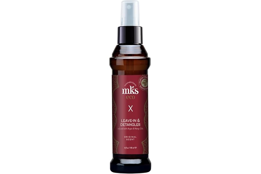 MKS eco X – Leave-In Treatment & Detangler – Moroccan Argan Oil, Hemp Seed Oil – Vegan & Cruelty Free