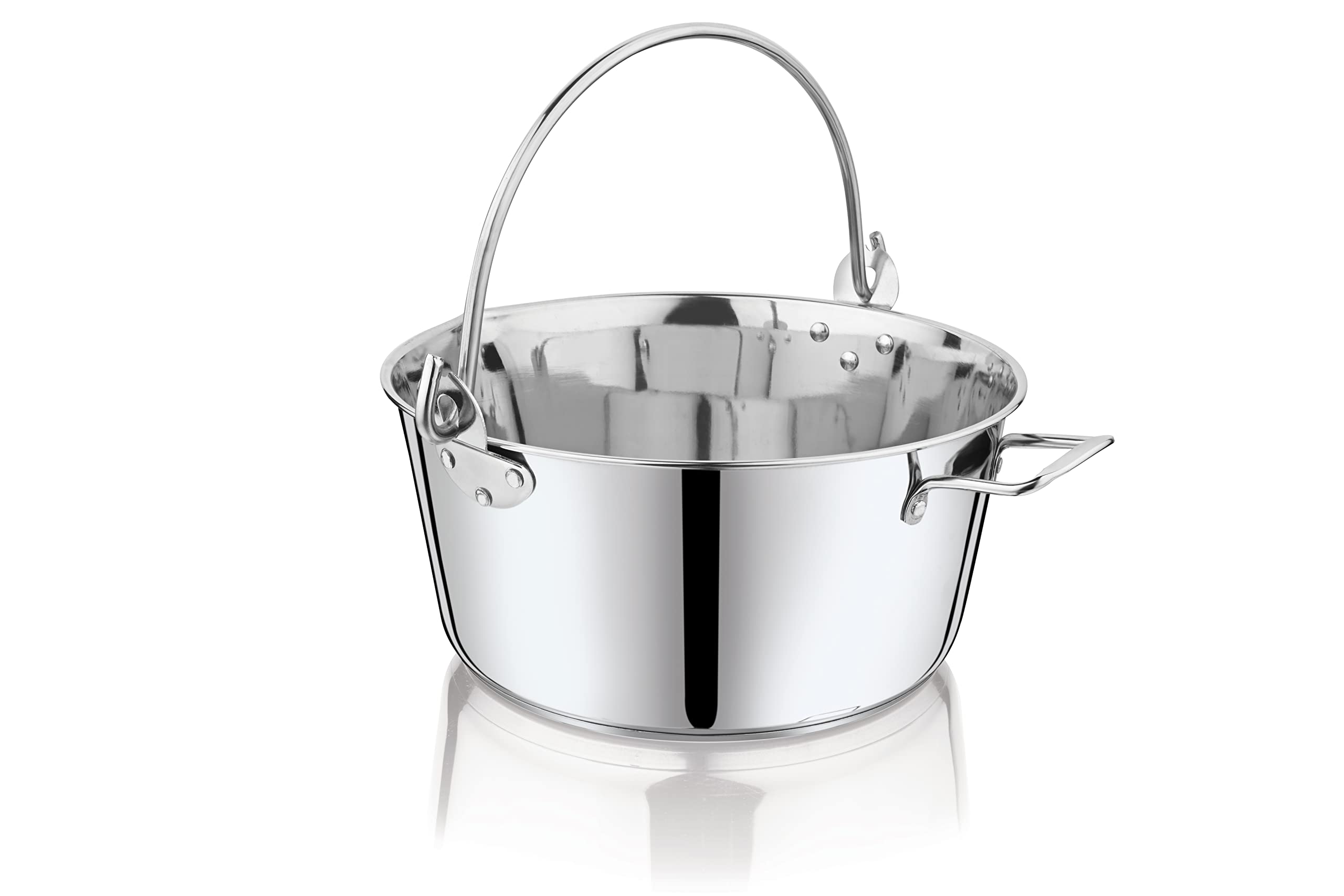 Penguin Home Jam Pan & Maslin Pan, 8.5 Litre Stainless Steel, Lockable Handle & Induction Safe, Suitable for All Hobs, Suitable for Dishwasher, Fridge & Freezer, Diameter 30.5 cm