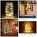 WEIERJIA 4Pack Micro LED String Lights Copper Wire Lights ;Battery Operated Portable Lights,Fairy Decor Rope Light for Christmas,Seasonal Decoration Home,Holiday, Party(Warm white,20 LEDs/7.2Feet)