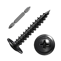 (200 pcs) Wensilon #10×1-1/4" Black Phillips Truss