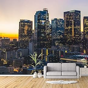 Wall Mural Charming Nightscape Removable Wallpaper Wall Sticker for Bedroom Living Room - 66x96 inches