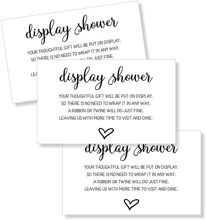 All Ewired Up50 Display Shower Insert Cards, Display Shower Card, Display Shower Tags, Display Shower Invitation, Bridal Shower Insert, Baby Shower Display Cards (50-Cards)