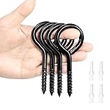 AOERT Eye Bolts Screw in, 5 in 4 PCS Eye Hooks
