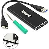 KingSpec M.2 NGFF Enclosure Easy Install USB3.0 External SSD Adapter 5Gbps Support UASP for 2230, 2242, 2260, 2280 Solid State Drive