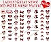 Clear Vinyl Cut, Peel and Stick Nail Art Decals/Stickers by DimOxy Designs Themed for Minnie Bow (Ver.2) Lovers.