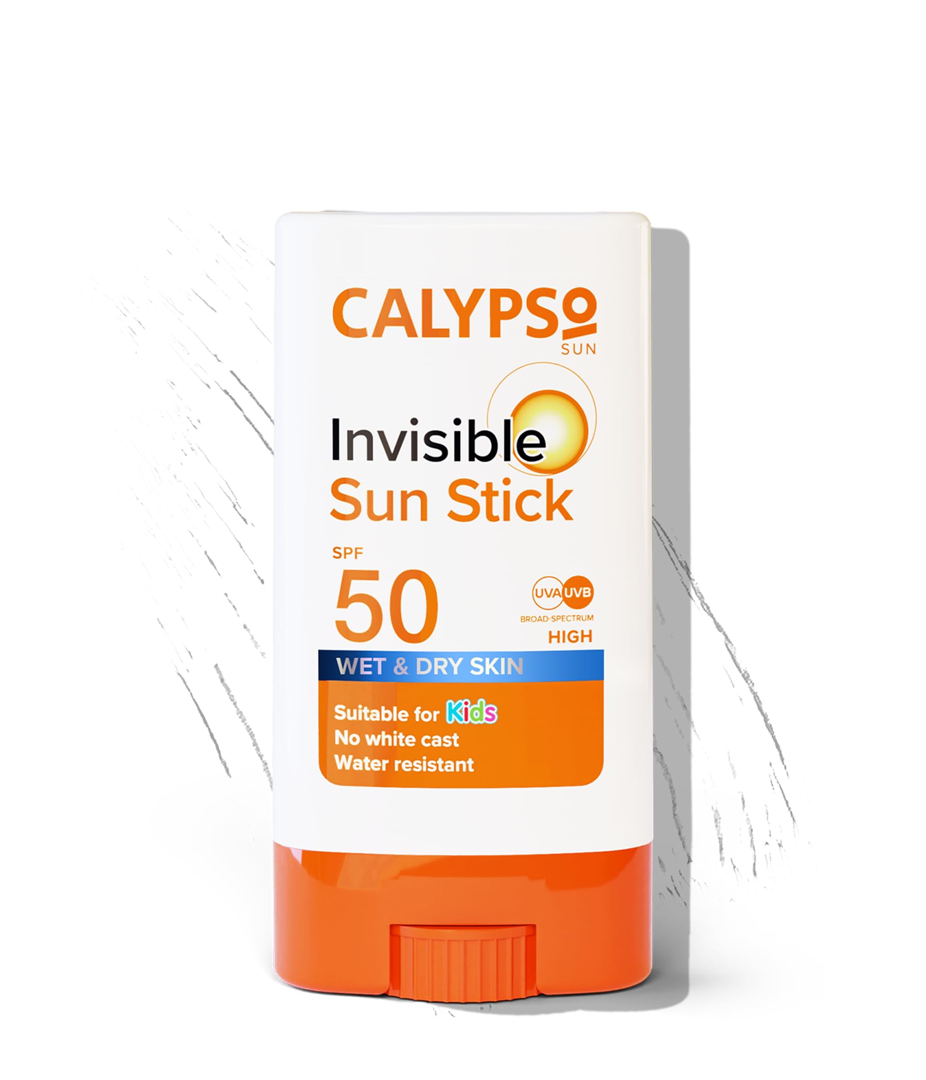 Calypso Invisible Sun Stick, SPF50 Sun Protection for Wet and Dry Skin, 15g