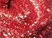 Trlyc Sequin Tablecloth Rectangular Red Sequin Table Cloth for Wedding-60x105