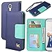 Galaxy S3 case,Case for Samsung Galaxy S3,By Hilda,wallet case,Credit Card Holder,PU Leather Case,Flip cover case,Galaxy SIII i9300 case[Blue]