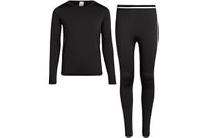 Rene Rofe Girls Thermal Set - 2 Piece Fleece Lined Breathable Top and Long Johns - Thermal Underwear for Girls (2T-16)