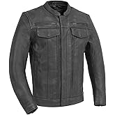 First Mfg Co - Raider - Men's Motorcycle Biker Riding Leather Jacket