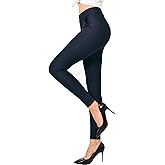 Ginasy Dress Pants for Women Business Casual Stretch Pull On Work Office Dressy Leggings Skinny Trousers with Pockets