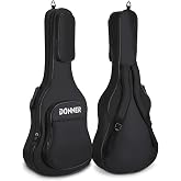 Donner 36 Inch Acoustic Guitar Case, 0.4 Inch Thick Padding Soft Gig Bag | 600D Ripstop Waterproof Nylon; Large Outer Pocket; Dual Shoulder Straps; Thickened Handle; Everyday Guitar Transport
