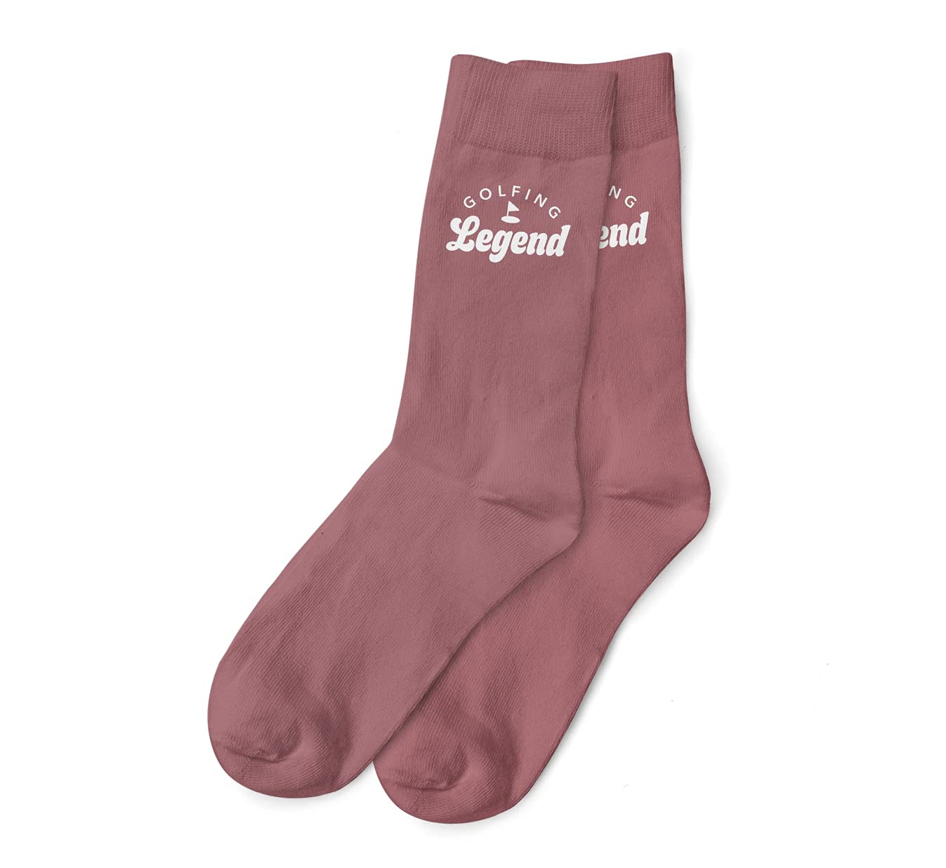 Golf Gift Socks Women’s Golfing Legend Funny Quote Size 4-7 (Burgundy)