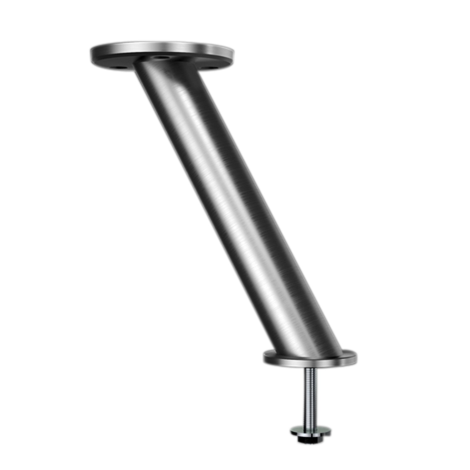 EBB 24.320.15-170 Slanted 167 mm, Rosettes Diameter 90 mm, Bar Console Ireland Angled 30° | 35 mm | Brushed Stainless Steel | Height: 170 mm | Pack of 1, stainlesssteel