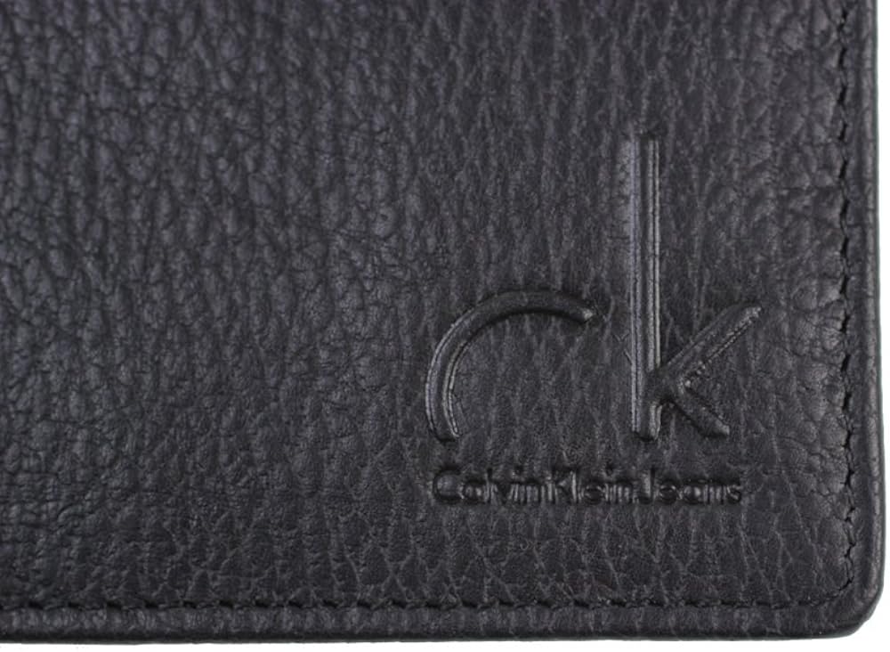 Amazon カルバンクライン Calvin Klein マネークリップ 二つ折財布 K50k 黒 ブラック レザー 牛革 並行輸入品 財布