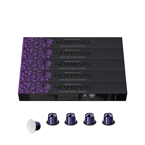 Nespresso Capsules Original Line, Arpeggio Intenso, Dark Roast Coffee,50 Count Coffee Pods
