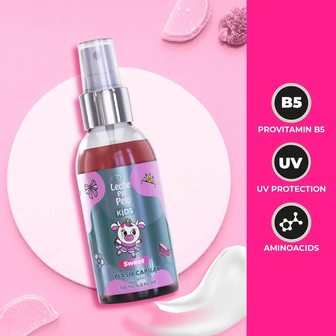Leche Pal Pelo Kids Hair Splash Perfume - 4 OZ