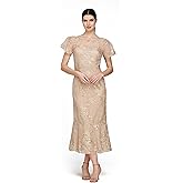JS Collections Women's Lia Mermaid Midi Dress