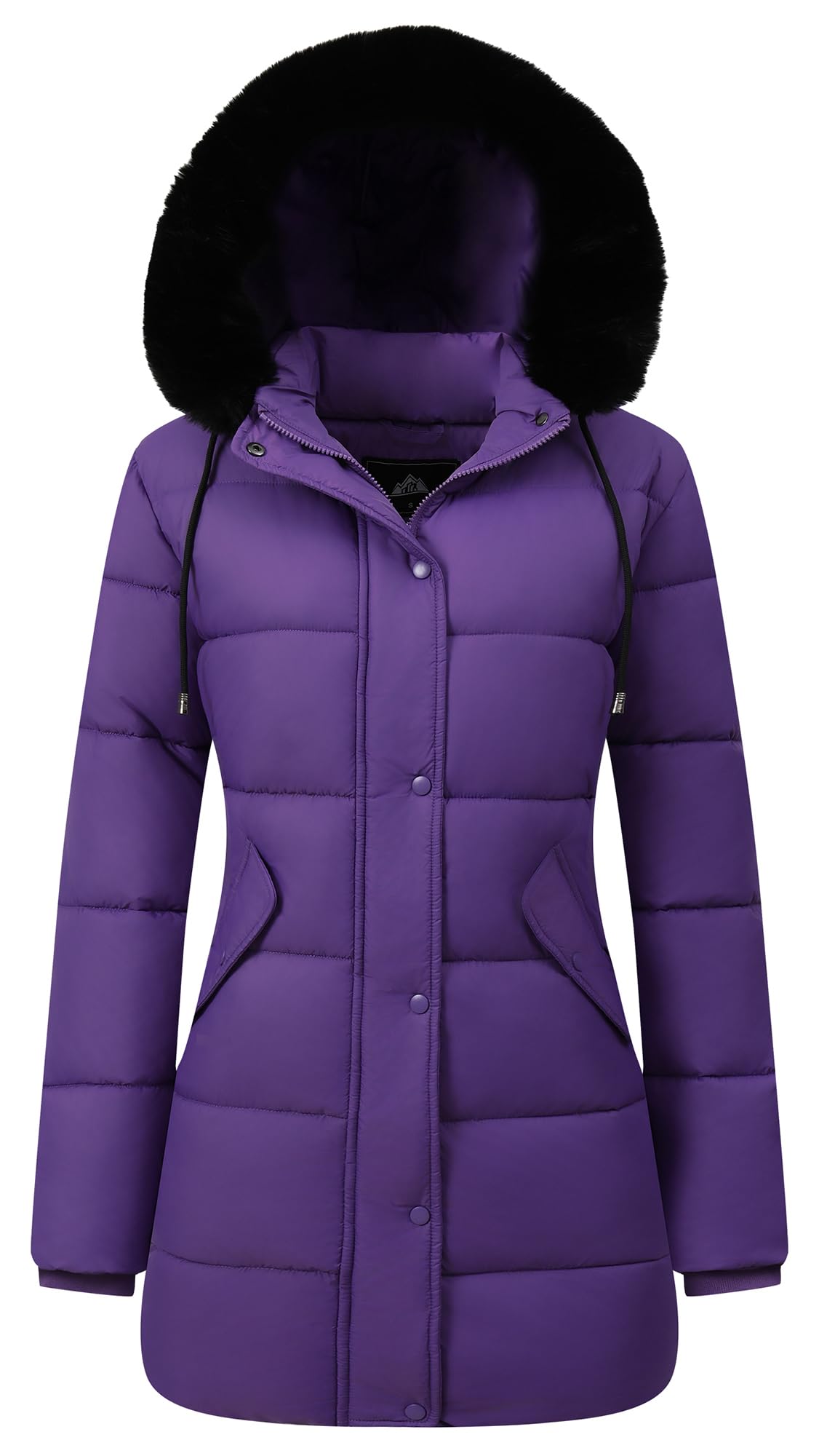 GOLDLADIES Women's Winter Coat Long Waterproof Parka - Warm Snow Jacket for Women,Windproof Insulated Winter Jacket for Cold Weather Image