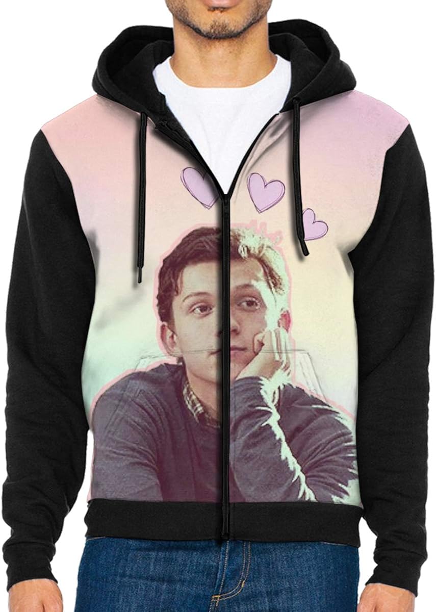 tom holland in hoodie