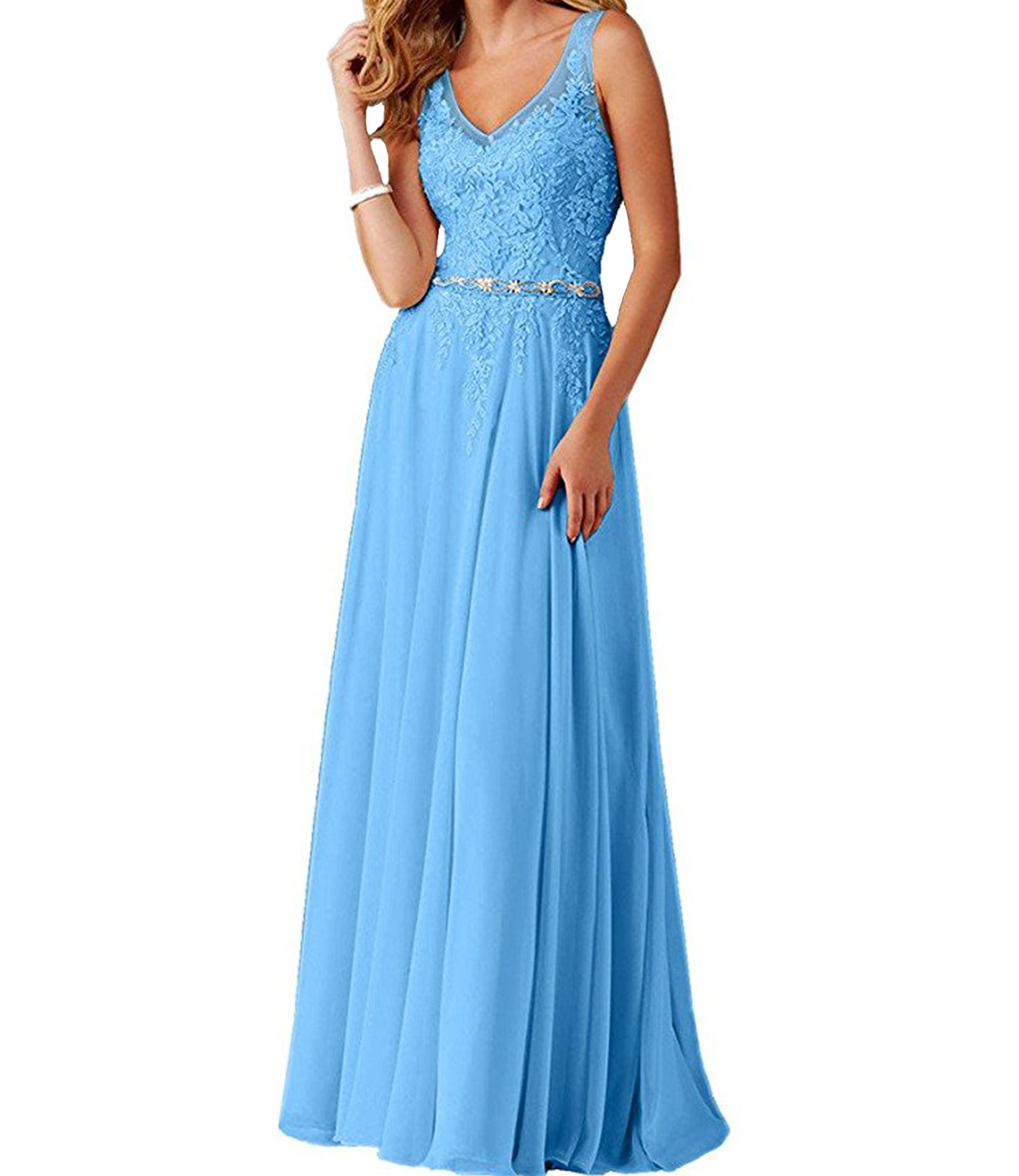 Alanre-Double-V-neck-Crystal-Belt-Lace-Chiffon-Bridesmaid-Dress-Long-Wedding-Party-Dress-Blue-14