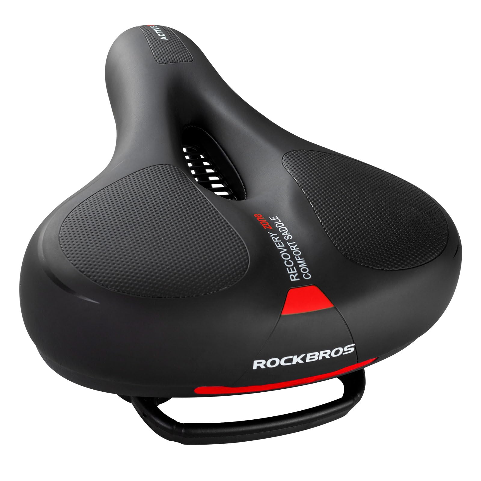 ROCKBROS Bike Seat Cushion - Comfortable Soft Bicycle Saddle for Men & Women - Ergonomic, Breathable, Waterproof - Fits MTB, Road, Spinning, Exercise & City Bikes - 26 * 22cm