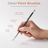 Nicpro 21PCS Miniature Paint Brushes Drybrush Set for Model Painting view 4