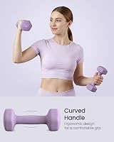 SONGMICS Hex Dumbbells Set with Stand 2x1kg 2x3kg 2x5kg Neoprene view 4