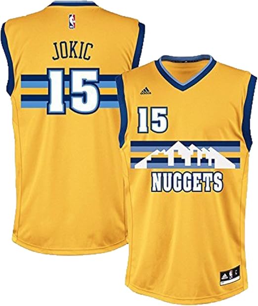 Nikola Jokic Denver Nuggets Yellow Youth Alternate Replica Jersey