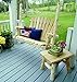 Lakeland Mills 5-Foot Cedar Log Porch Swing, Natural