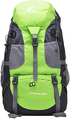 Amazon Co Jp 50l超軽量ハイキングバックパック 登山バッグ登山キャリーバッグ防水パック可能キャンプリュックサックデイパック引き裂き耐性旅行荷物 シューズ バッグ