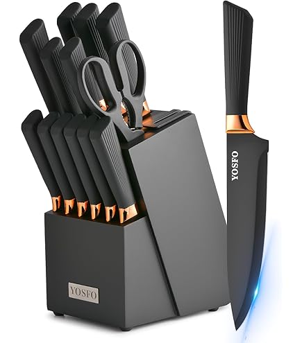 Beautiful by Drew Barrymore 12-Piece Knife Block Set 