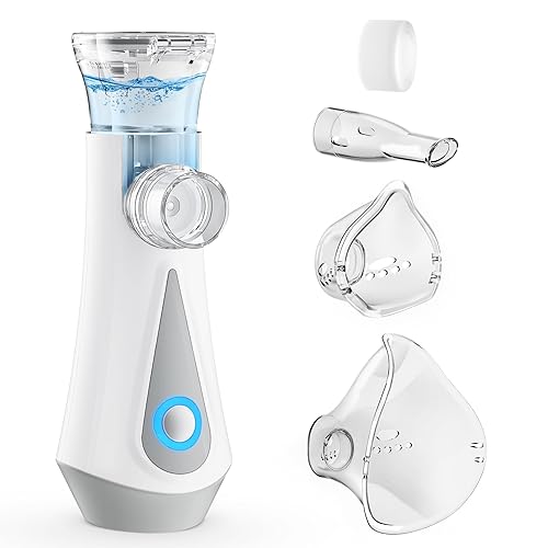 Nebuliser Machine for Adults & Kids, Spray Nebuliser with Charging Function, Handheld Inhaler Easy to Use & Clean, Suit for Home & Travel