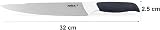 Zyliss Comfort Carving Knife 18.5cm Japanese Stainless Steel Black/White view 3