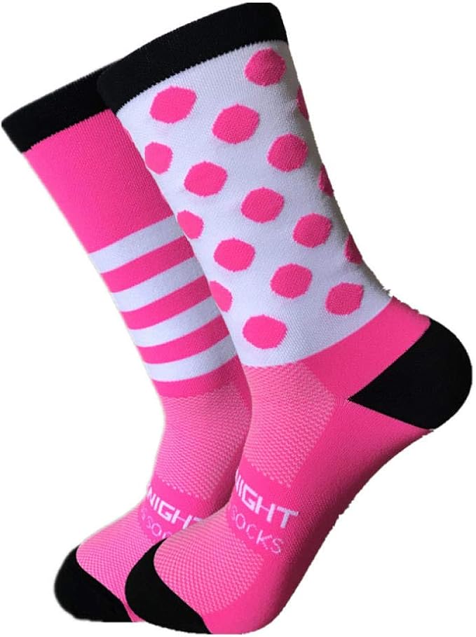 tigerrosa strumpfe hohe qualitat professionelle radfahren socken manner frauen rennrad socken outdoor marke rennrad kompressionssocken 2 pairs stil d amazon de bekleidung