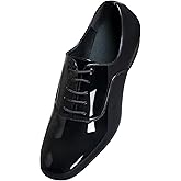 ARCLIBER Mens Dance Shoes Ballroom PU Leather Black Dancing Shoes for Men Sole Tango Salsa Latin
