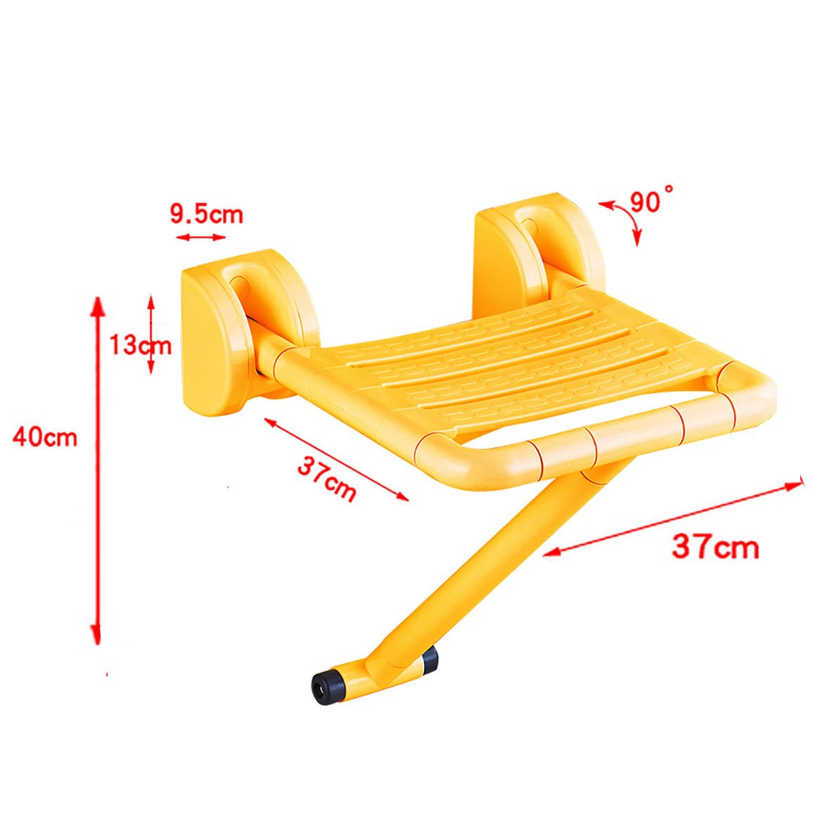 イエロー イエロー B07dfdqddd B イエロー B バスルーム折りたたみ式壁掛けシャワースツール障害高齢者セーフティーノンスリップバスルームトイレupturned いえろ Chair いえろ 色 B サイズ さいず いえろ シャワーチェア 21新入荷 Rumble Media