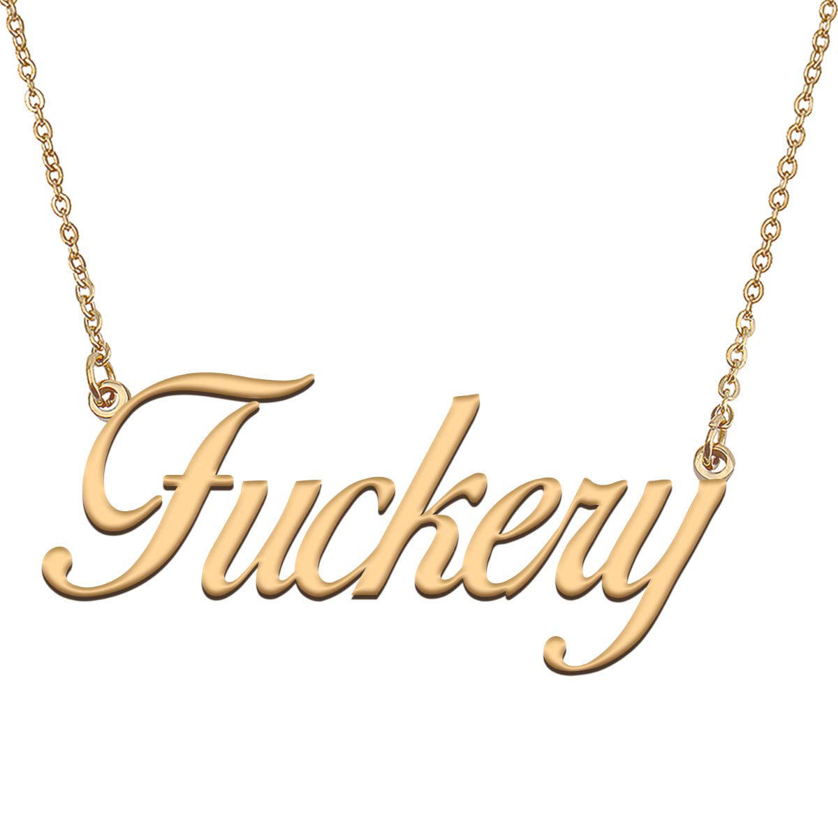 HUAN XUN Customized Custom Simple Any Name Necklace