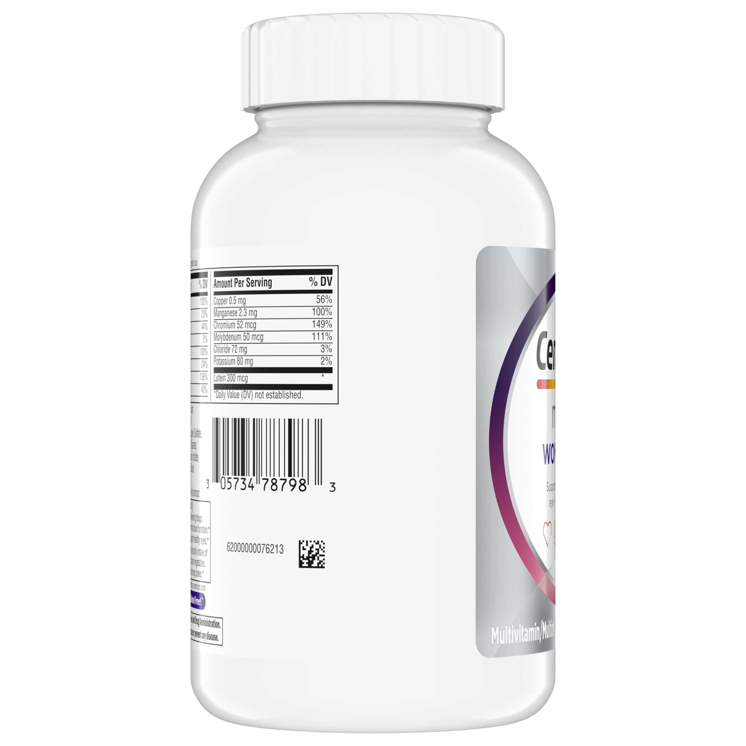 Centrum Minis Silver Women's Multivitamin for Women 50 Plus, Multimineral Supplement with Vitamin D3, B Vitamins, Non-GMO Ingredients, Supports Memory and Cognition in Older Adults - 280 Ct