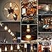 Lightique Vintage LED Edison Bulbs 60 Watt Equivalent, 6W Dimmable Edison Light Bulbs E26 Edison Bulbs ST58 LED Filament Bulb Soft White 2700K,Clear Light Bulbs for Decotate Home,Restaurant, 6 Packs