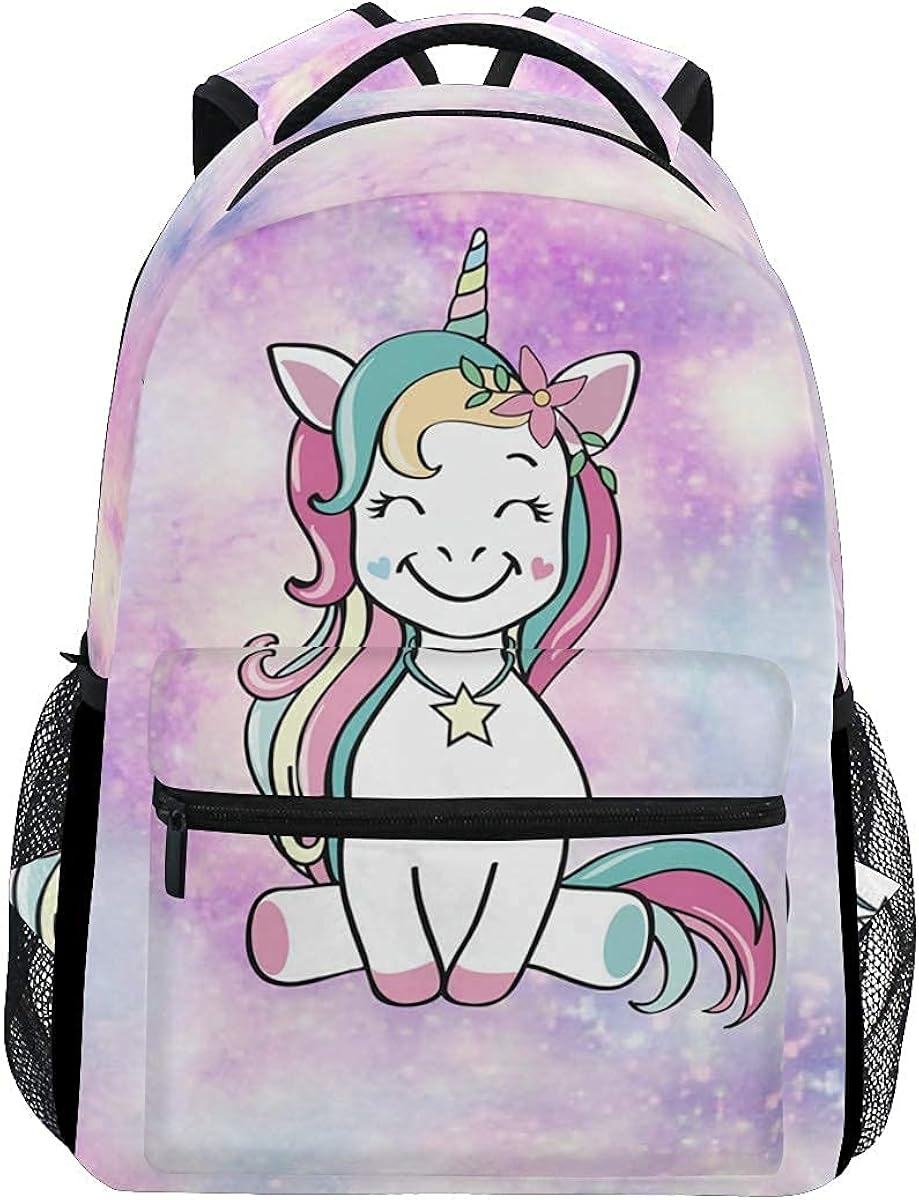 Backpacks Unicorn Backpack for Girls, Cute Unicorn Pink Starry School